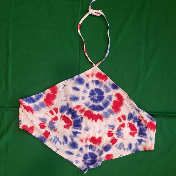 Divided H&M Tye Dye Crop Top Halter Top Womens Plus Size 3XL 4th of July Summer - Picture 1 of 5